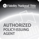 Fidelity National Title Authorized Policy Issuing Agent